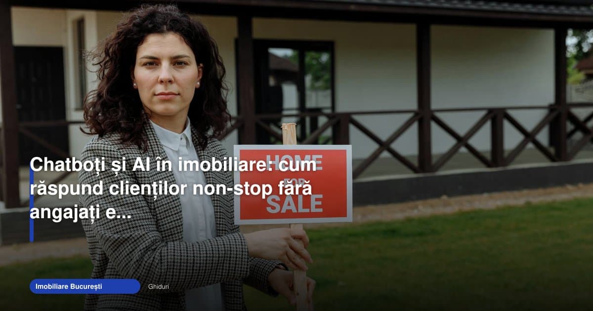 chatbot ai imobiliare raspuns clienti în piața din București