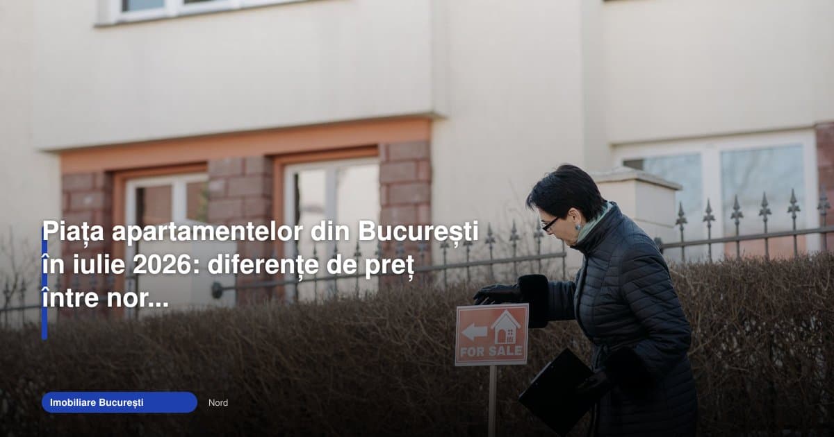 Preț apartamente București 2026: nordul, centrul și periferia se despart